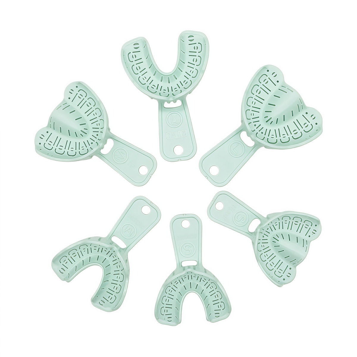 Teeth Whitening Trays - 6 pièces de plateaux d'empreinte dentaire