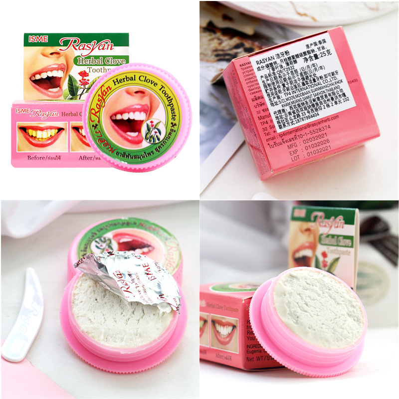 Poudre dentifrice aux clous de - Teeth Whitening Thailand avis et prix