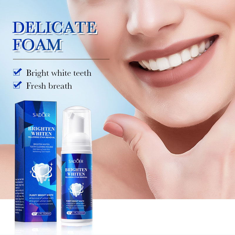 SADOER Mousse nettoyante pour  - Teeth Whitening Xylitol Gum avis et prix